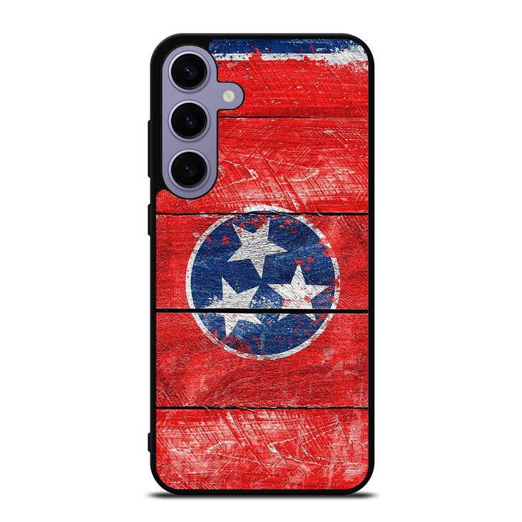 TENNESSEE FLAG WOOD LOGO  Samsung Galaxy S24 Plus Case Cover