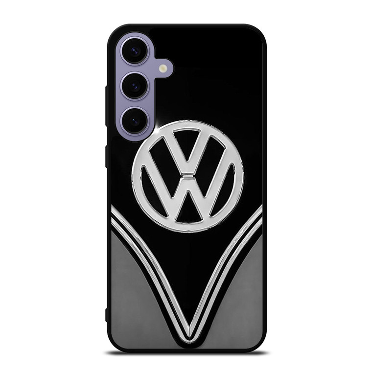 VW VOLKSWAGEN BLACK CHROME EMBLEM  Samsung Galaxy S24 Plus Case Cover