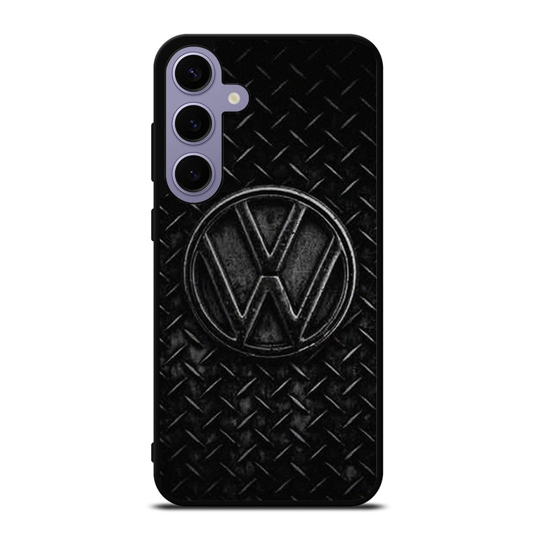 VW VOLKSWAGEN BLACK METAL EMBLEM  Samsung Galaxy S24 Plus Case Cover