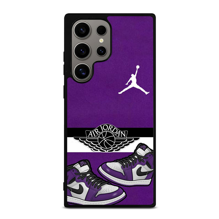AIR JORDAN PURPLE LOGO Samsung Galaxy S24 Ultra Case Cover
