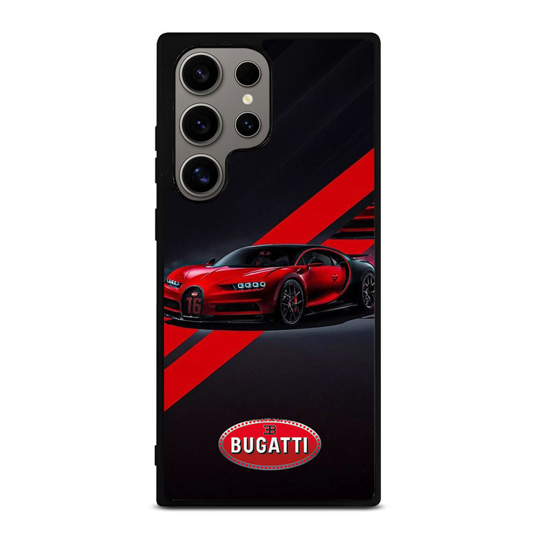 BUGATTI SUPER CAR RED LOGO Samsung Galaxy S24 Ultra Case Cover