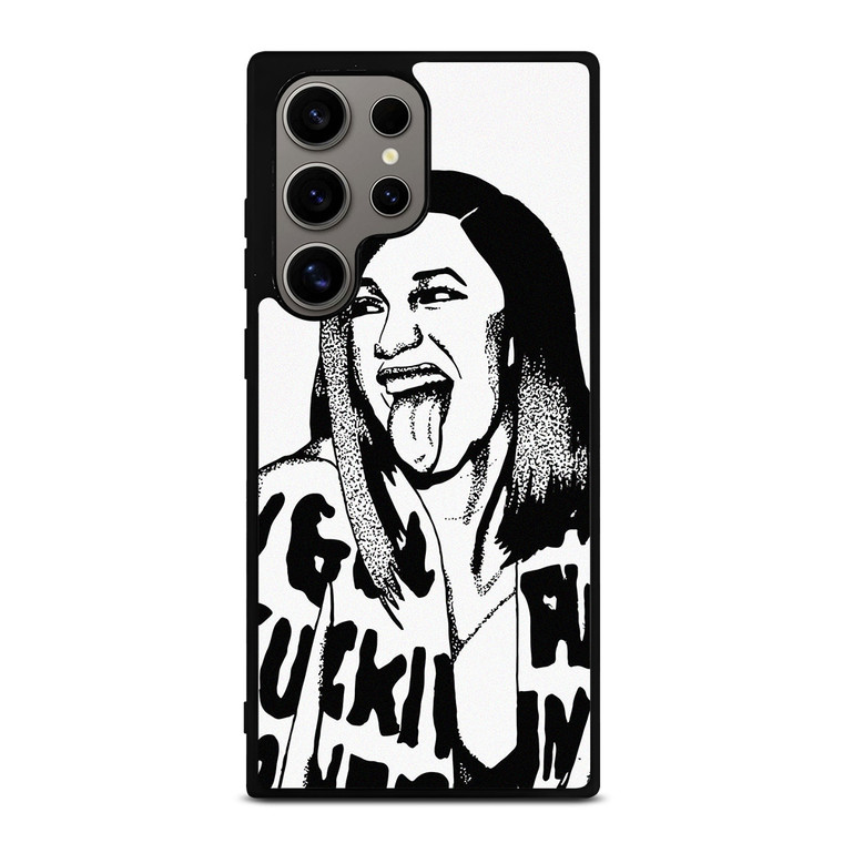 CARDI B CARTOON ILLUSTRATION Samsung Galaxy S24 Ultra Case Cover CARDI B CARTOON ILLUSTRATION Samsung Galaxy S24 Ultra Case Cover