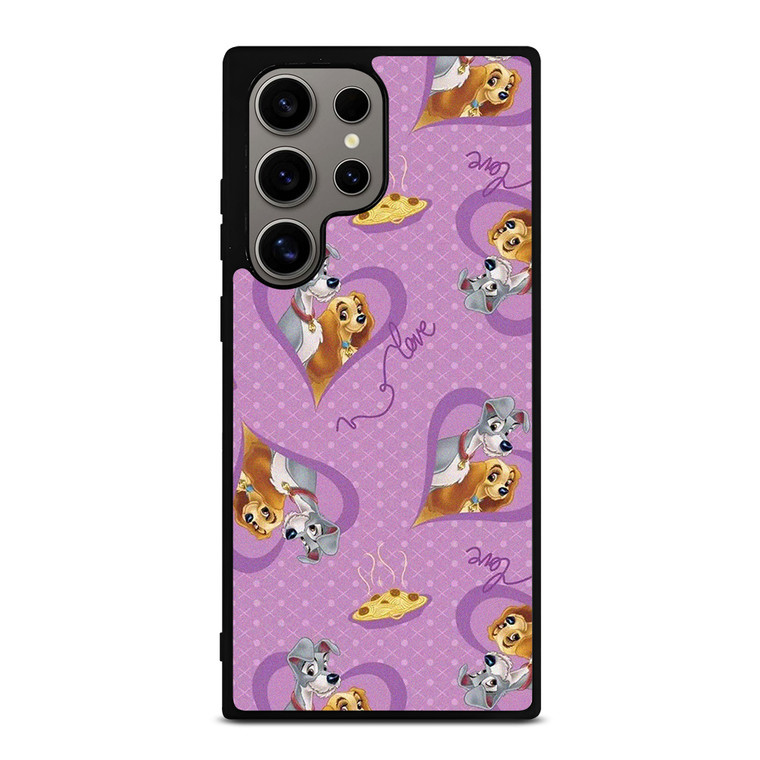 DISNEY LADY AND THE TRAMP PATTERN CARTOON Samsung Galaxy S24 Ultra Case Cover