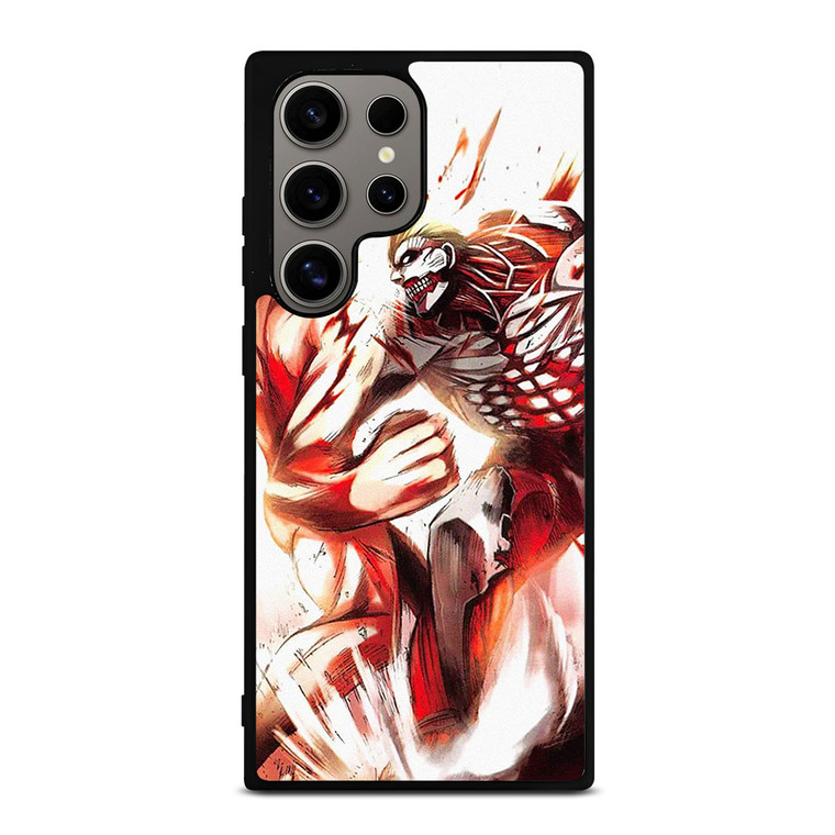 EREN YEAGER VS REINER ATTACK ON TITAN ANIME Samsung Galaxy S24 Ultra Case Cover