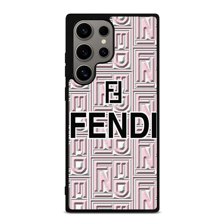 FENDI ROMA PINK PATTERN Samsung Galaxy S24 Ultra Case Cover