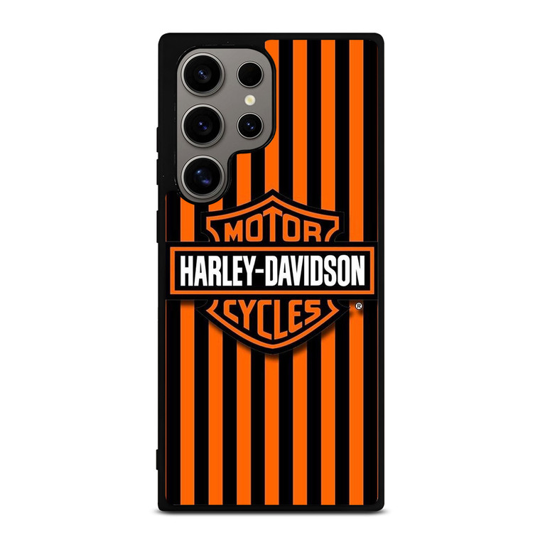 HARLEY DAVIDSON MOTOR CYCLES ORANGE STRIPE Samsung Galaxy S24 Ultra Case Cover HARLEY DAVIDSON MOTOR CYCLES ORANGE STRIPE Samsung Galaxy S24 Ultra Case Cover