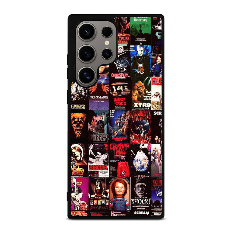 HORROR MOVIES POSTERS COLLAGE Samsung Galaxy S24 Ultra Case Cover