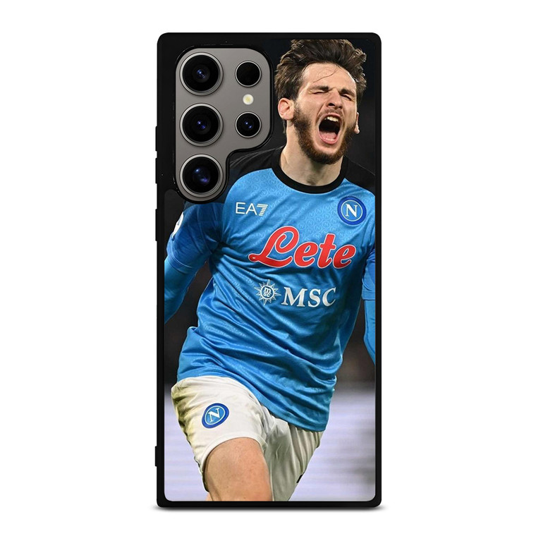 KHVICHA KVARATSKHELIA NAPOLI FOOTBALL Samsung Galaxy S24 Ultra Case Cover