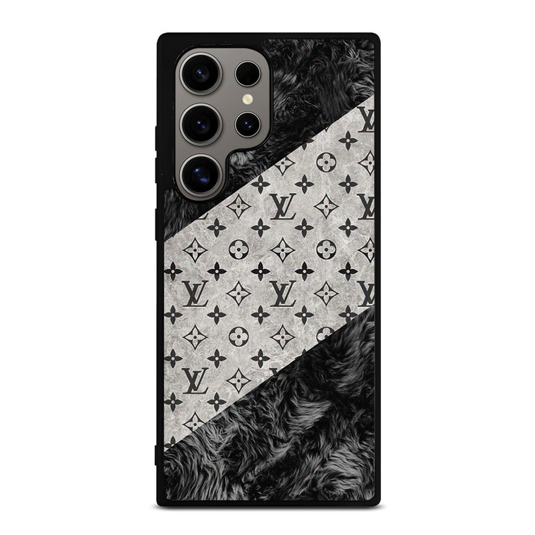 LOUIS VUITTON BLACK FURRY Samsung Galaxy S24 Ultra Case Cover