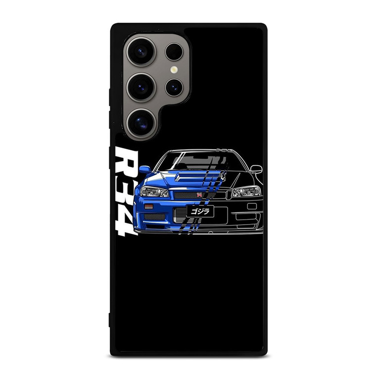 NISSAN GTR R34 ILLUSTRATION Samsung Galaxy S24 Ultra Case Cover NISSAN GTR R34 ILLUSTRATION Samsung Galaxy S24 Ultra Case Cover