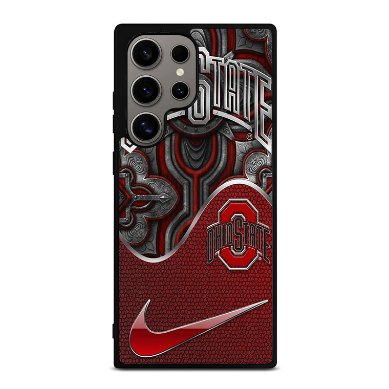 OHIO STATE BUCKEYES METAL EMBLEM Samsung Galaxy S24 Ultra Case Cover