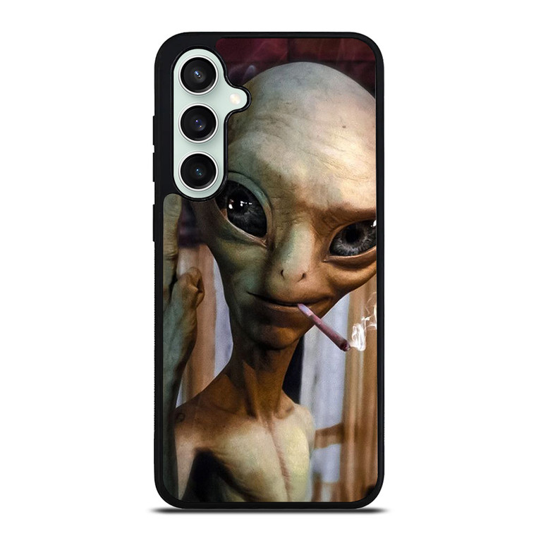 ALIEN MIDDLE FINGER SMOKING Samsung Galaxy S23 FE Case Cover