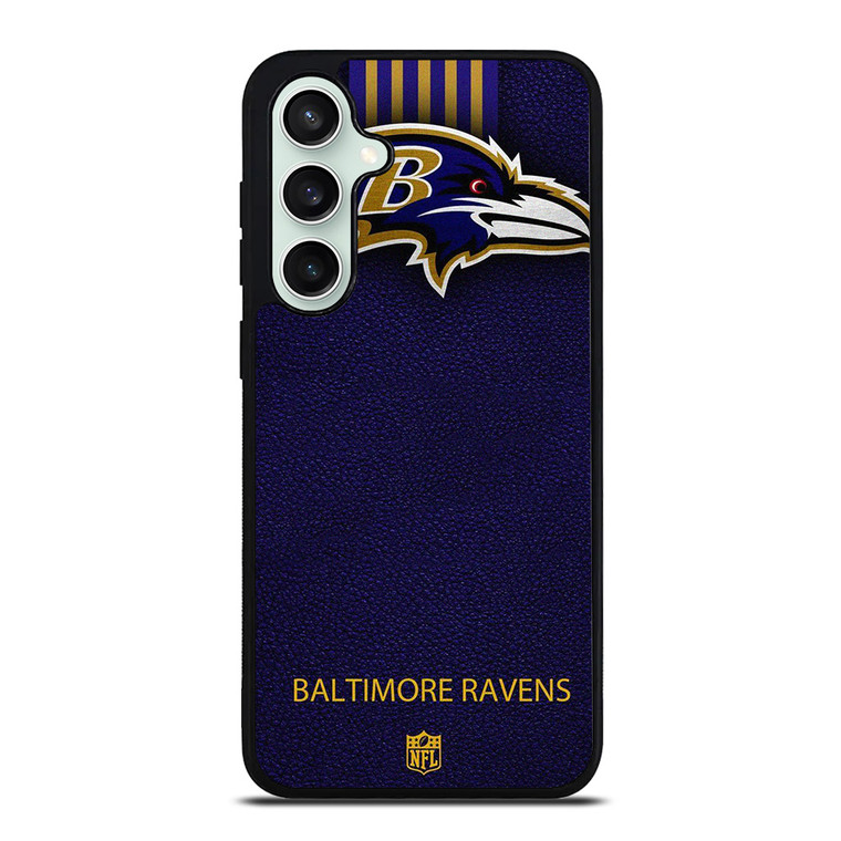 BALTIMORE RAVENS NFL LEATHER LOGO Samsung Galaxy S23 FE Case Cover