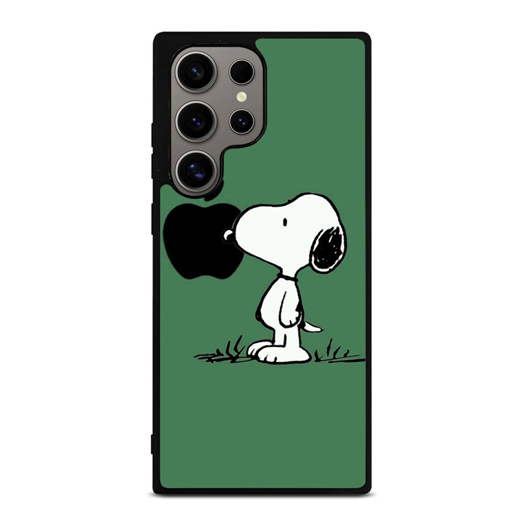 PEANUTS SNOOPY DOG APPLE LOGO Samsung Galaxy S24 Ultra Case Cover PEANUTS SNOOPY DOG APPLE LOGO Samsung Galaxy S24 Ultra Case Cover