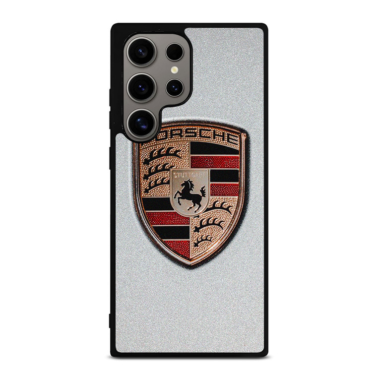PORSCHE SILVER METAL EMBLEM Samsung Galaxy S24 Ultra Case Cover PORSCHE SILVER METAL EMBLEM Samsung Galaxy S24 Ultra Case Cover