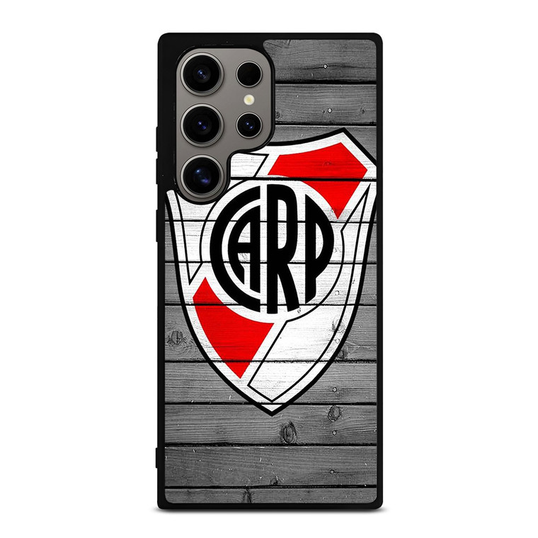 RIVER PLATE FOOTBALL WOOD LOGO Samsung Galaxy S24 Ultra Case Cover