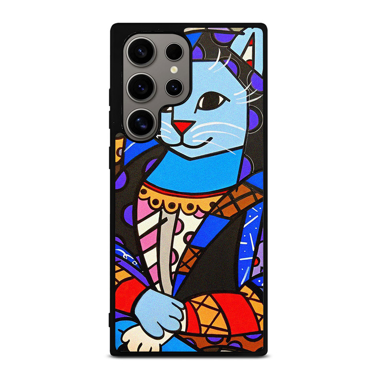 ROMERO BRITTO CAT MONALISA Samsung Galaxy S24 Ultra Case Cover