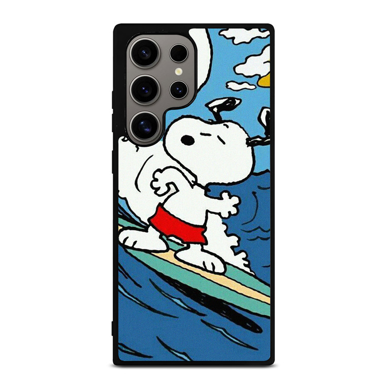SNOOPY THE PEANUTS SURFING CARTOON Samsung Galaxy S24 Ultra Case Cover