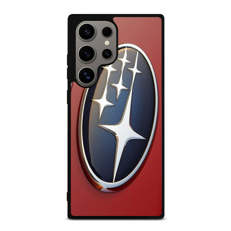 SUBARU CAR RED EMBLEM Samsung Galaxy S24 Ultra Case Cover