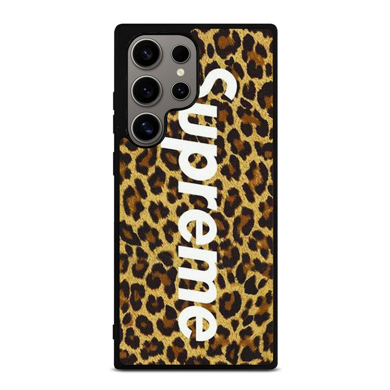 SUPREME LEOPARD SKIN Samsung Galaxy S24 Ultra Case Cover