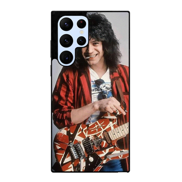 EDDIE VAN HALEN AND GUITAR  Samsung Galaxy S22 Ultra Case Cover