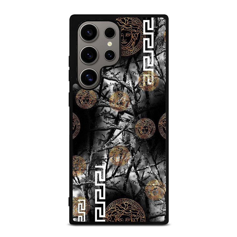 VERCASE CAMO LEAF BLACK WHITE Samsung Galaxy S24 Ultra Case Cover VERCASE CAMO LEAF BLACK WHITE Samsung Galaxy S24 Ultra Case Cover