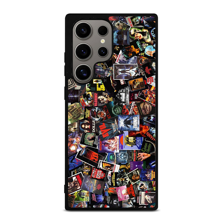 VHS CASSETTE TAPE HORROR MOVIES COLLECTION Samsung Galaxy S24 Ultra Case Cover