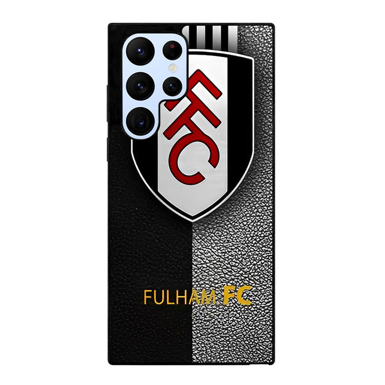 FULHAM FC LEATHER LOGO  Samsung Galaxy S22 Ultra Case Cover