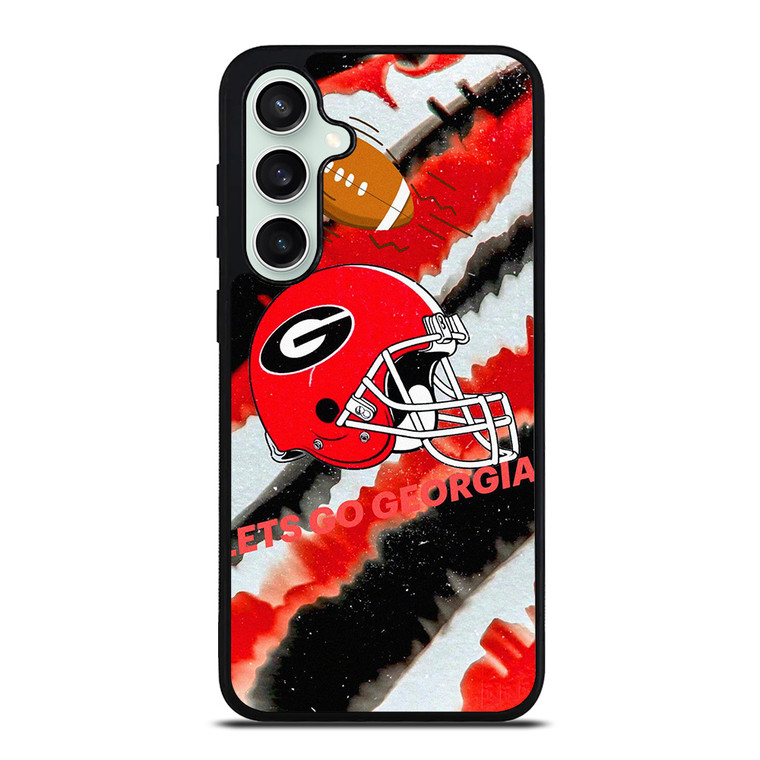 GEORGIA BULLDOGS FOOTBALL PSYCHEDELIC ART Samsung Galaxy S23 FE Case Cover