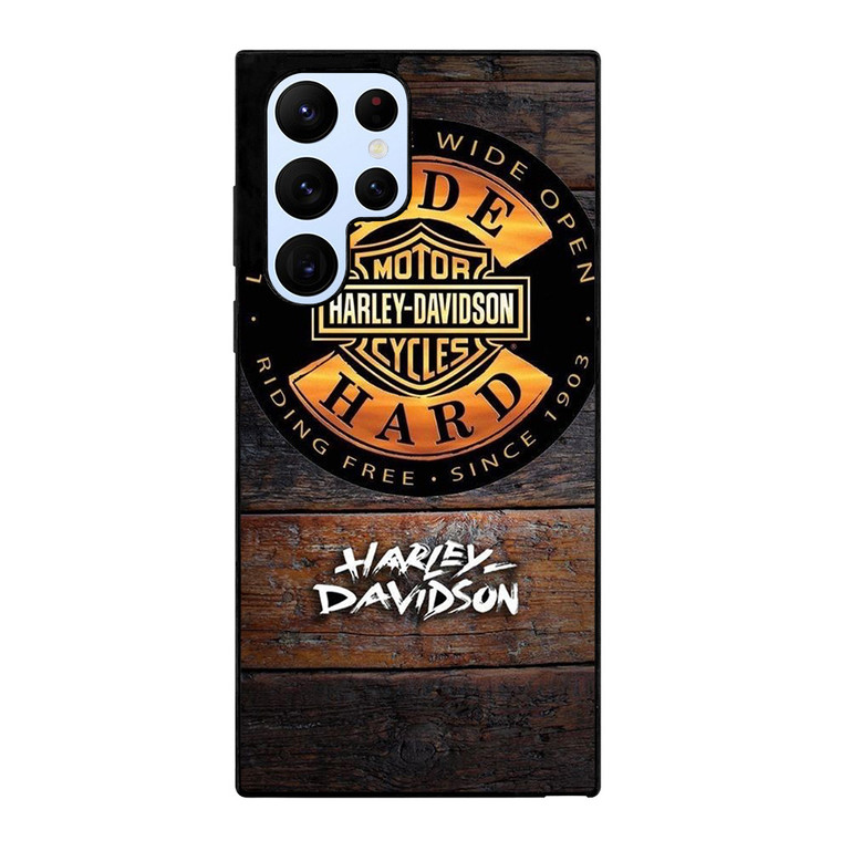 HARLEY DAVIDSON RIDING FREE 1903  Samsung Galaxy S22 Ultra Case Cover HARLEY DAVIDSON RIDING FREE 1903  Samsung Galaxy S22 Ultra Case Cover
