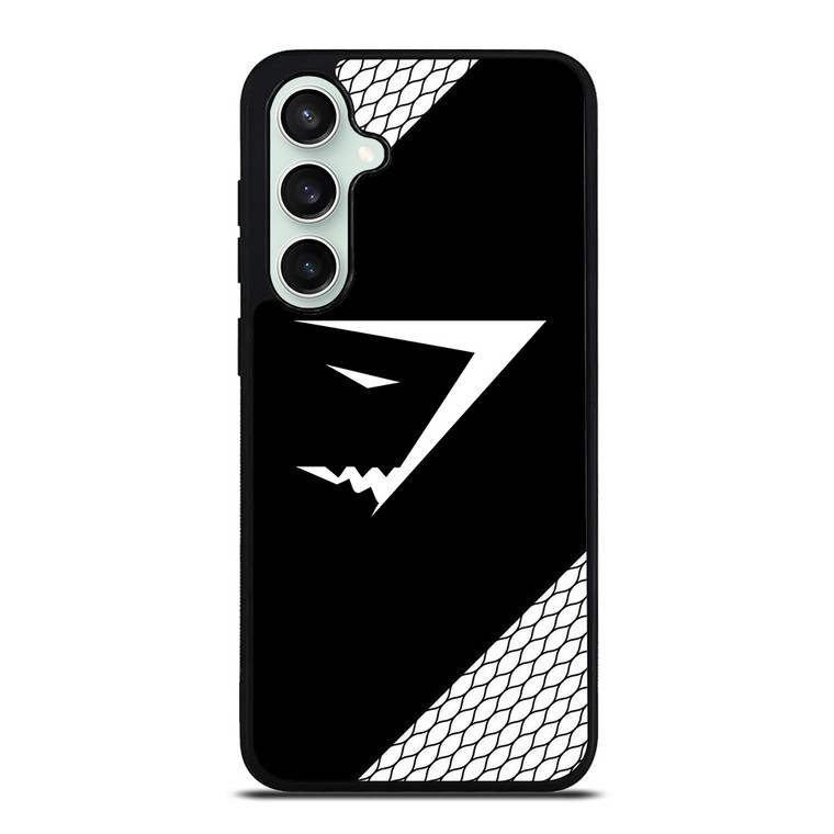 GYMSHARK WHITE CARBON LOGO Samsung Galaxy S23 FE Case Cover GYMSHARK WHITE CARBON LOGO Samsung Galaxy S23 FE Case Cover