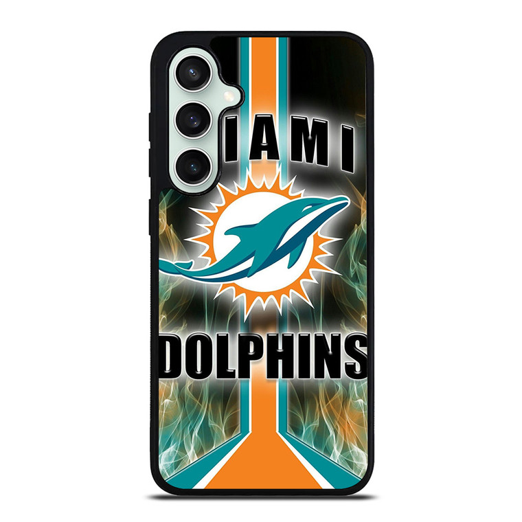 MIAMI DOLPHINS STRIPE NFL LOGO Samsung Galaxy S23 FE Case Cover