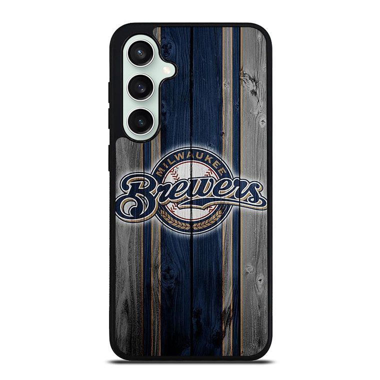 MILWAUKEE BREWERS BASEBALL WOODEN LOGO Samsung Galaxy S23 FE Case Cover