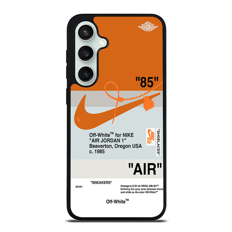 NIKE AIR JORDAN 1 OFF WHITE ORANGE Samsung Galaxy S23 FE Case Cover NIKE AIR JORDAN 1 OFF WHITE ORANGE Samsung Galaxy S23 FE Case Cover