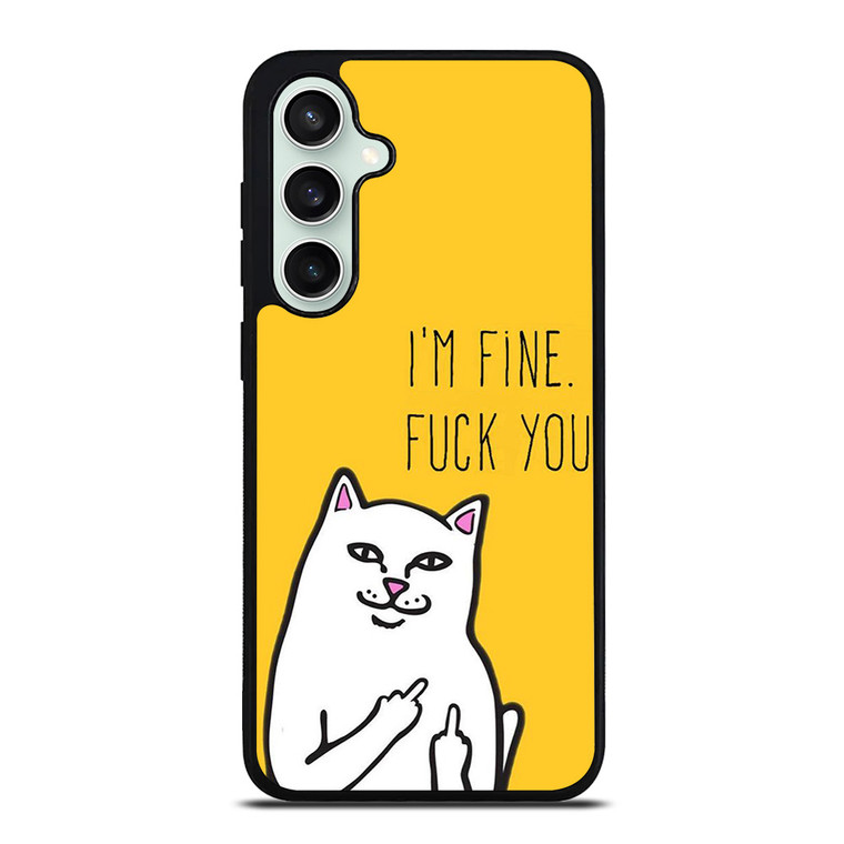 RIPNDIP CAT FUCK YOU Samsung Galaxy S23 FE Case Cover RIPNDIP CAT FUCK YOU Samsung Galaxy S23 FE Case Cover