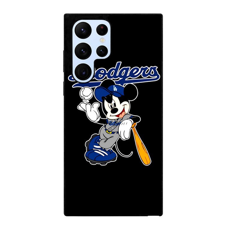 LOS ANGELES DODGERS MICKEY MOUSE BLACK  Samsung Galaxy S22 Ultra Case Cover