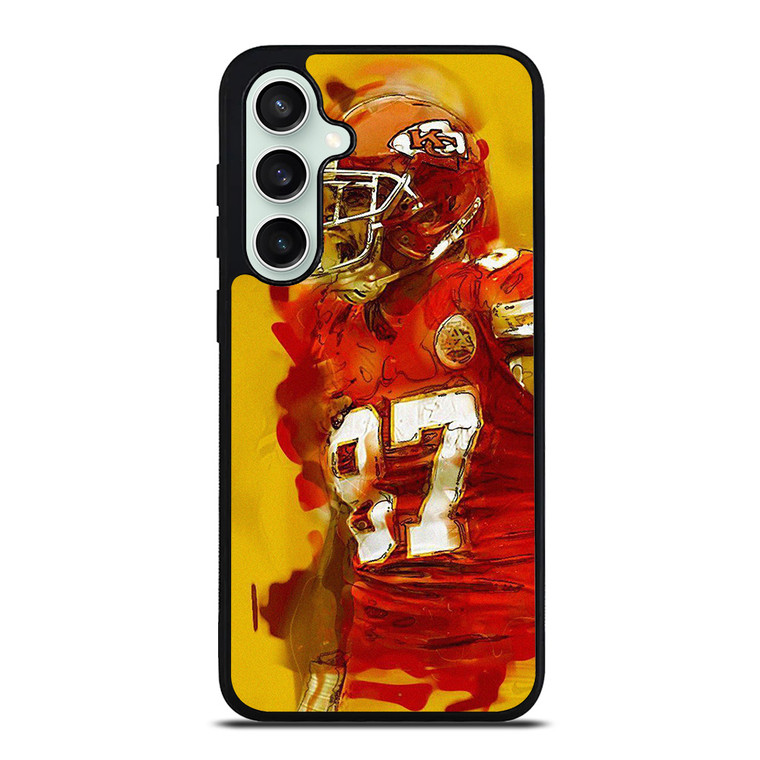 TRAVIS KELCE KANSAS CITY CHIEFS ART Samsung Galaxy S23 FE Case Cover TRAVIS KELCE KANSAS CITY CHIEFS ART Samsung Galaxy S23 FE Case Cover