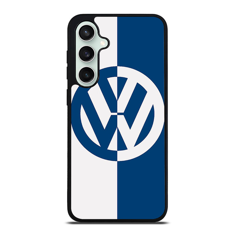 VW VOLKSWAGEN SLICED BLUE LOGO Samsung Galaxy S23 FE Case Cover