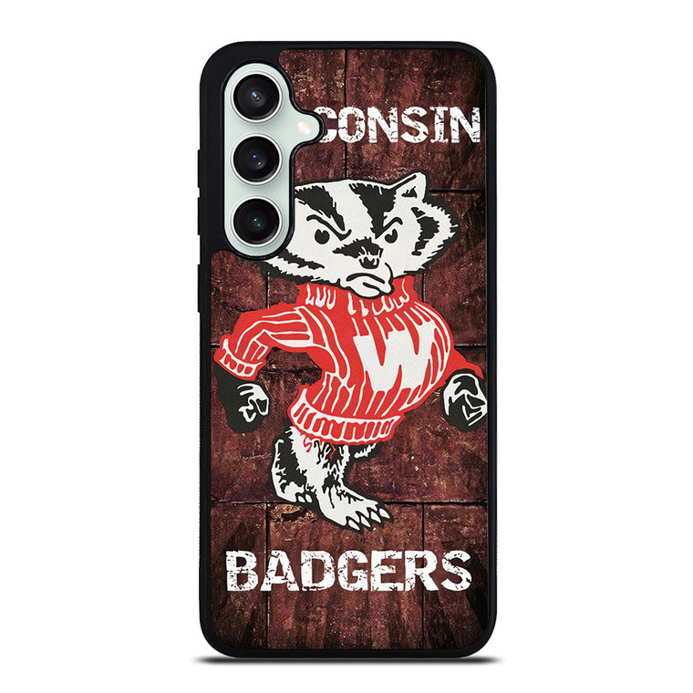 WISCONSIN BADGERS RUSTY SYMBOL Samsung Galaxy S23 FE Case Cover