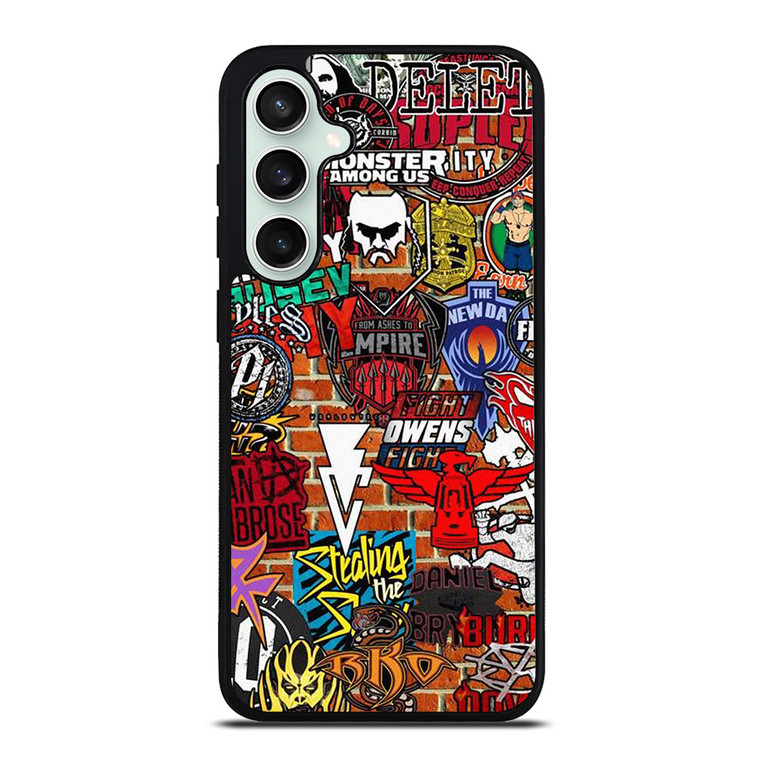 WWE WRESTLING SHIELD SYMBOL COLLAGE Samsung Galaxy S23 FE Case Cover