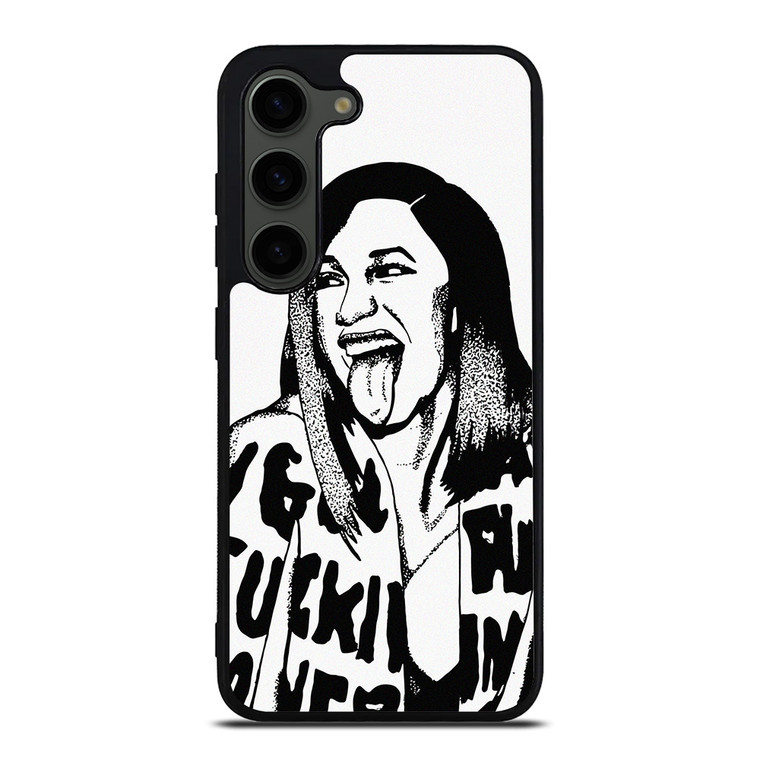 CARDI B CARTOON ILLUSTRATION Samsung Galaxy S23 Plus Case Cover