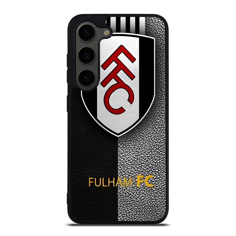 FULHAM FC LEATHER LOGO Samsung Galaxy S23 Plus Case Cover