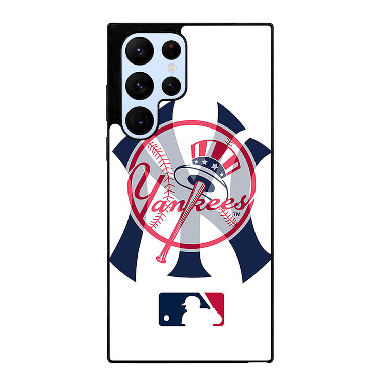 NEW YORK YANKEES LOGO BADGE  Samsung Galaxy S22 Ultra Case Cover NEW YORK YANKEES LOGO BADGE  Samsung Galaxy S22 Ultra Case Cover