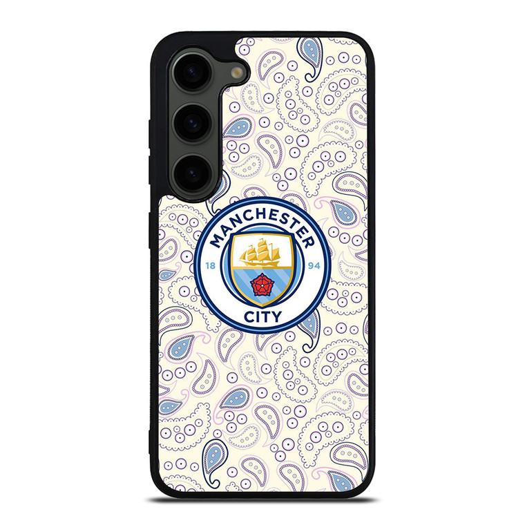 MANCHESTER CITY PUMA PATTERN Samsung Galaxy S23 Plus Case Cover