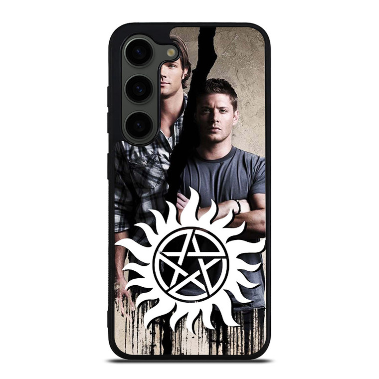 SAM AND DEAN WINCHESTER SUPERNATURAL LOGO Samsung Galaxy S23 Plus Case Cover