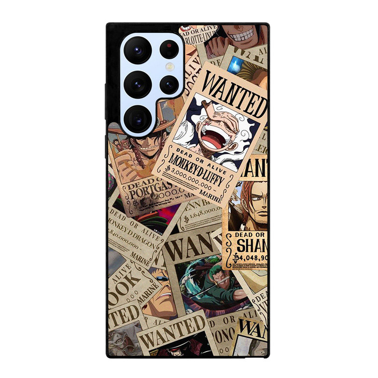 ONE PIECE POSTER WANTED COLLAGE  Samsung Galaxy S22 Ultra Case Cover ONE PIECE POSTER WANTED COLLAGE  Samsung Galaxy S22 Ultra Case Cover