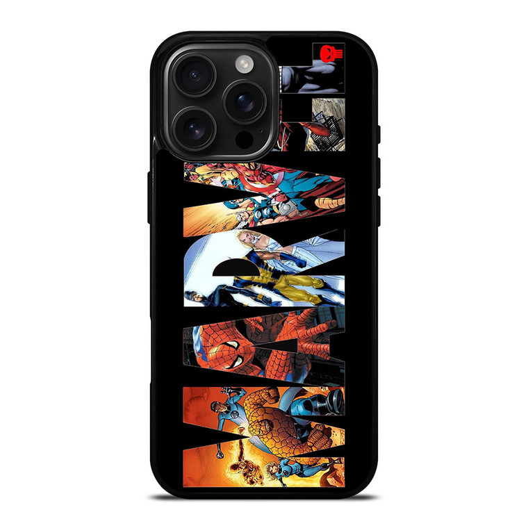 ALL MARVEL CAST LOGO iPhone 16 Pro Max Case Cover
