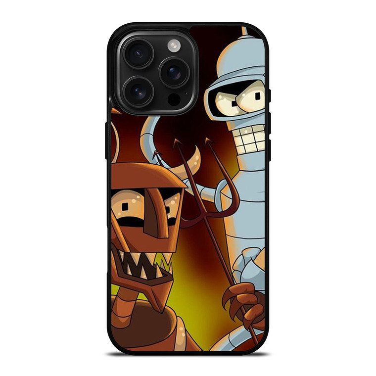 BENDER ROBOT DEVIL FUTURAMA CARTOON iPhone 16 Pro Max Case Cover