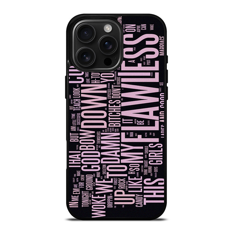 BEYONCE FLAWLESS TYPOGAPHY iPhone 16 Pro Max Case Cover