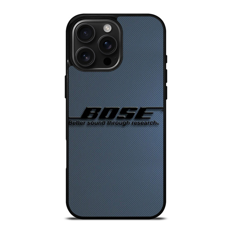 BOSE SOUNG CARBON LOGO iPhone 16 Pro Max Case Cover
